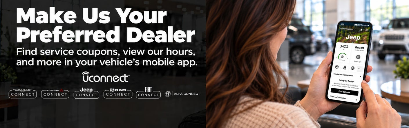 uconnect® make us your preferred dealer | Autry Morlan Dodge Chrysler Jeep Ram Sikeston in Sikeston MO