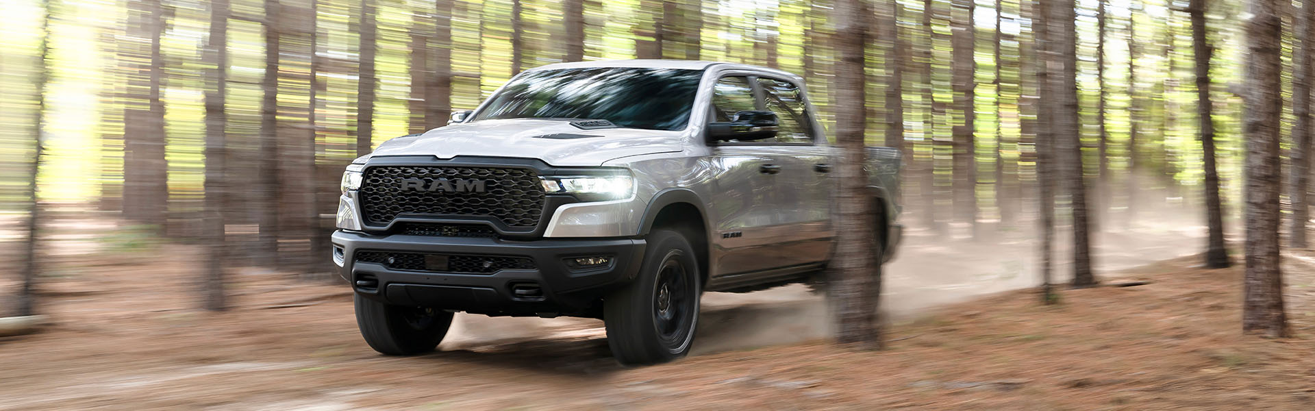 White Ram truck off-road scene.